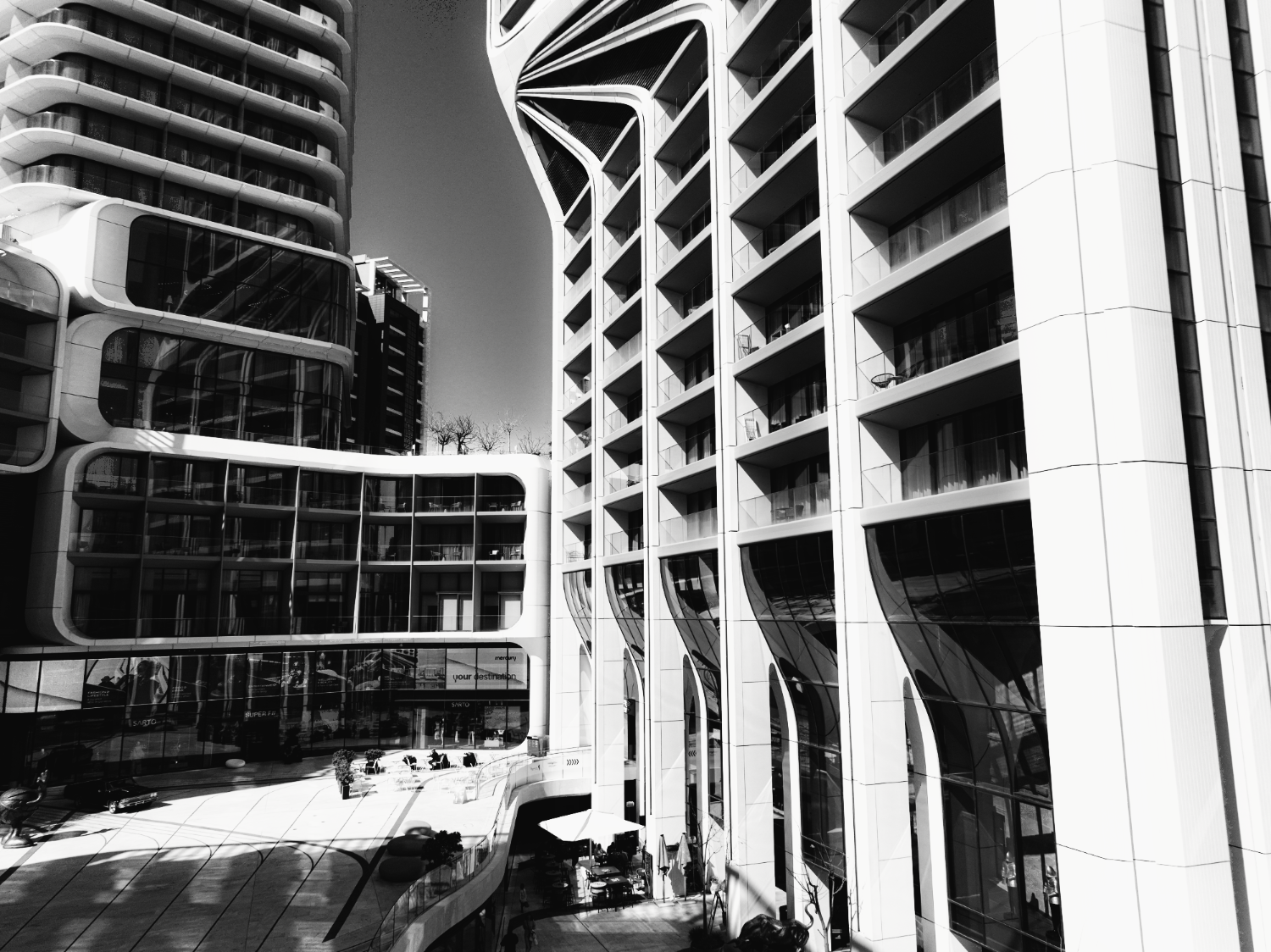 Mercury Tower in St Julian's — Zaha Hadid-designed mixed-use landmark with integrated digital LED screens at ground level